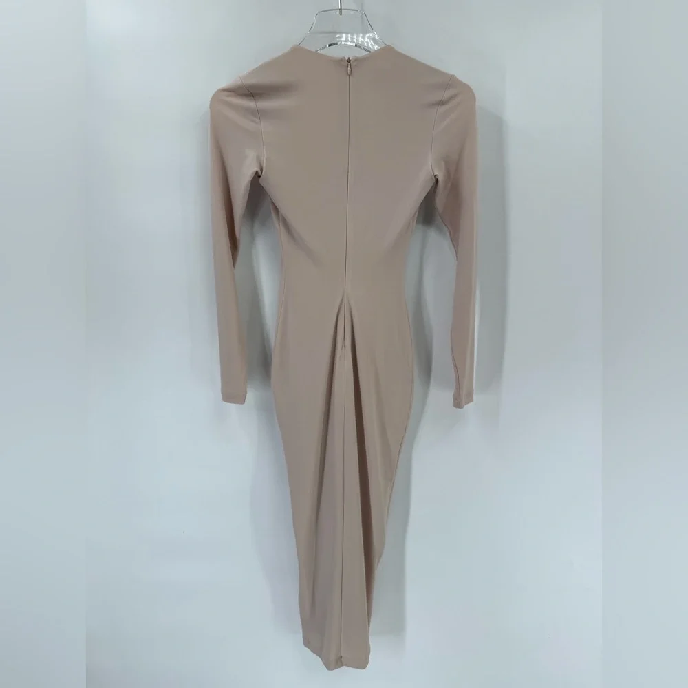 Nookie Ti amo v neck cross cross long sleeve midi dress‎ size 8